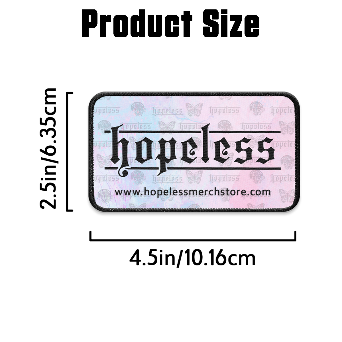 hopeless Scribed XL Iron-on Patch