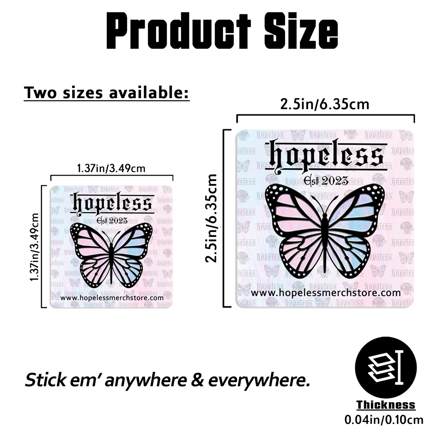 Brand New Eyes Square Sticker