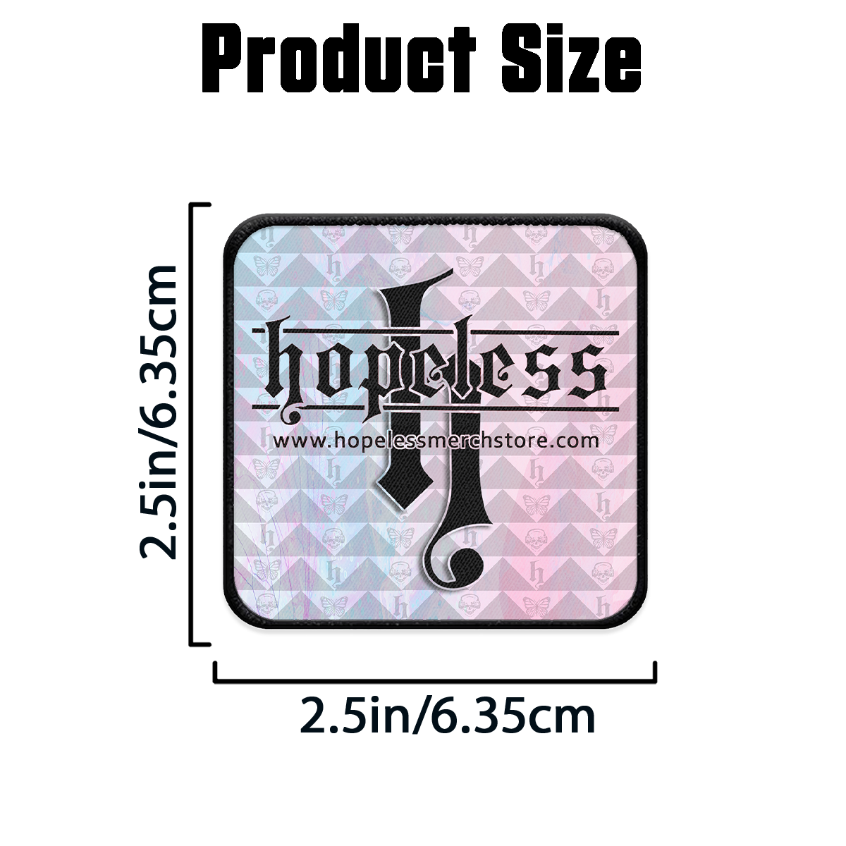 Bos-sey Square Iron-on Patch