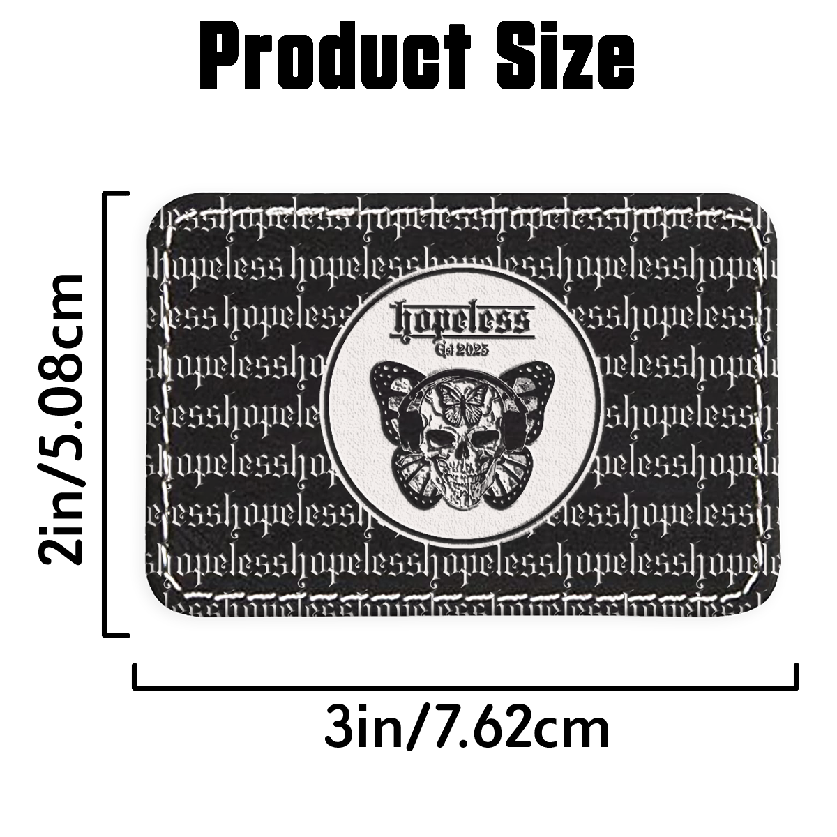 People Disappear Here Engraved Patch