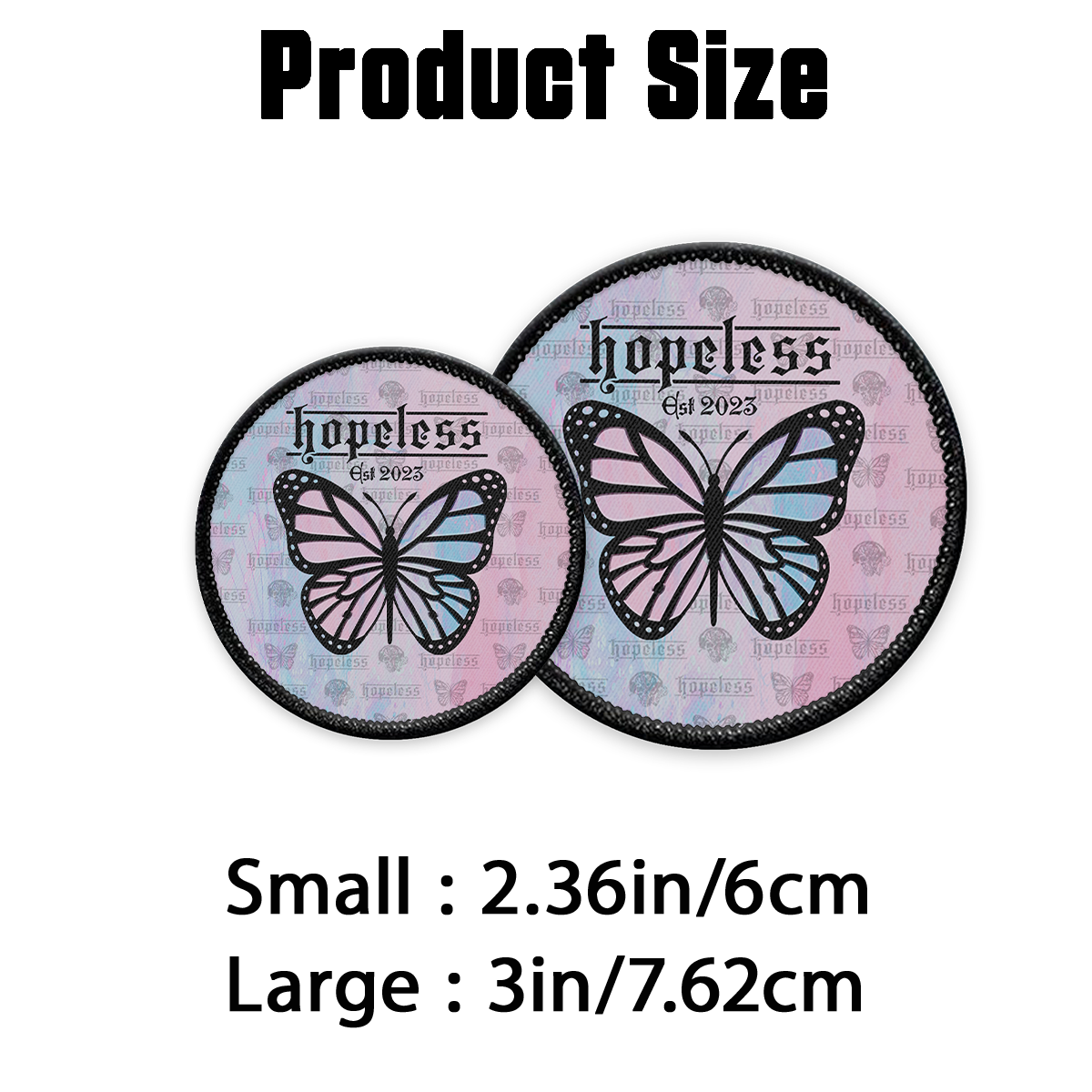 Dragonflies Circle Iron-on Patch