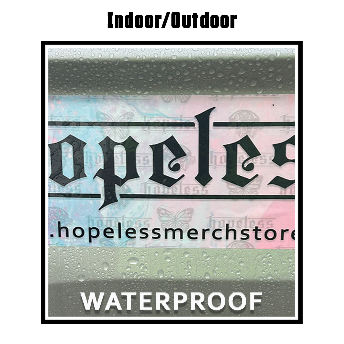 hopeless 3x1 Sticker