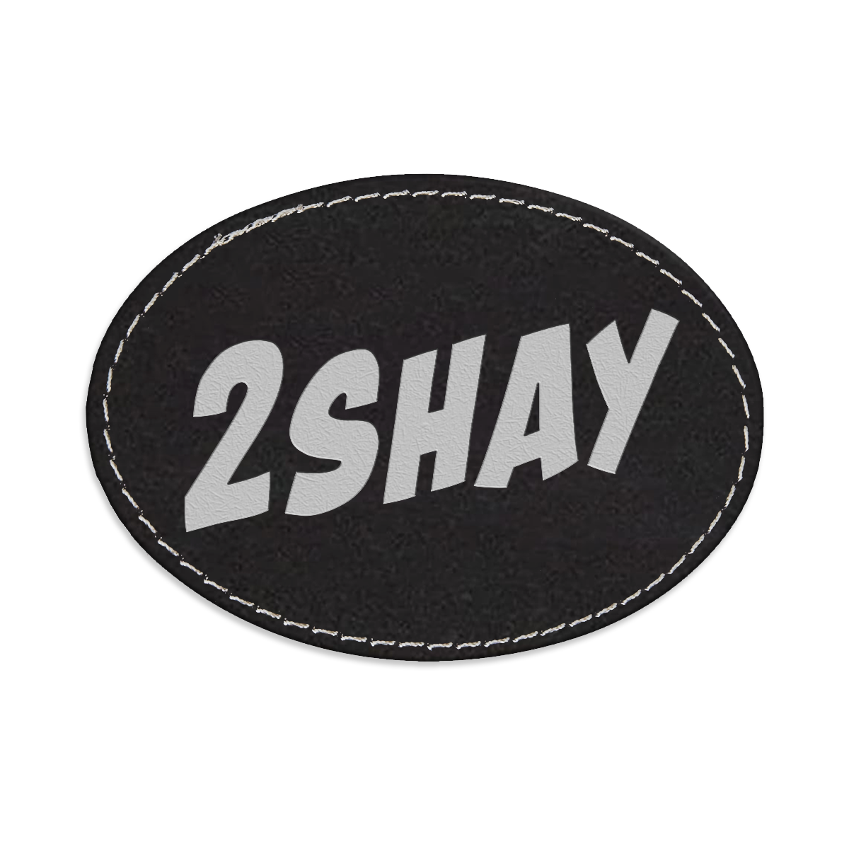 2Shay Oval Engraved Patch