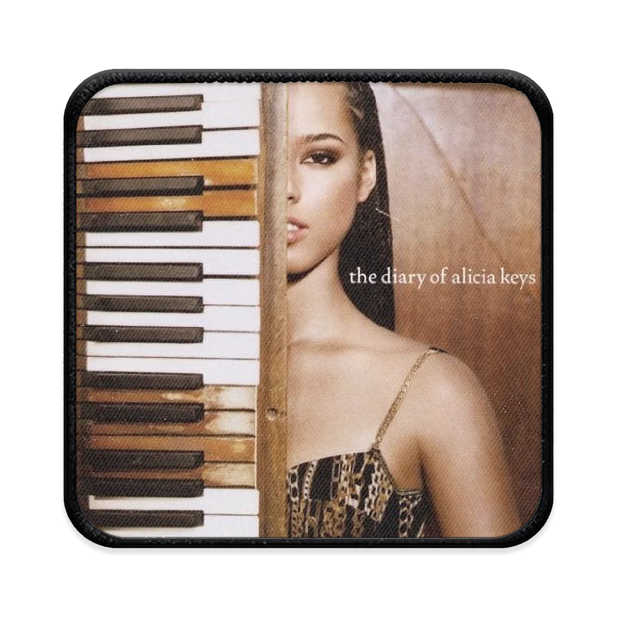 Diary of Alicia Keys Square Iron-on Patch