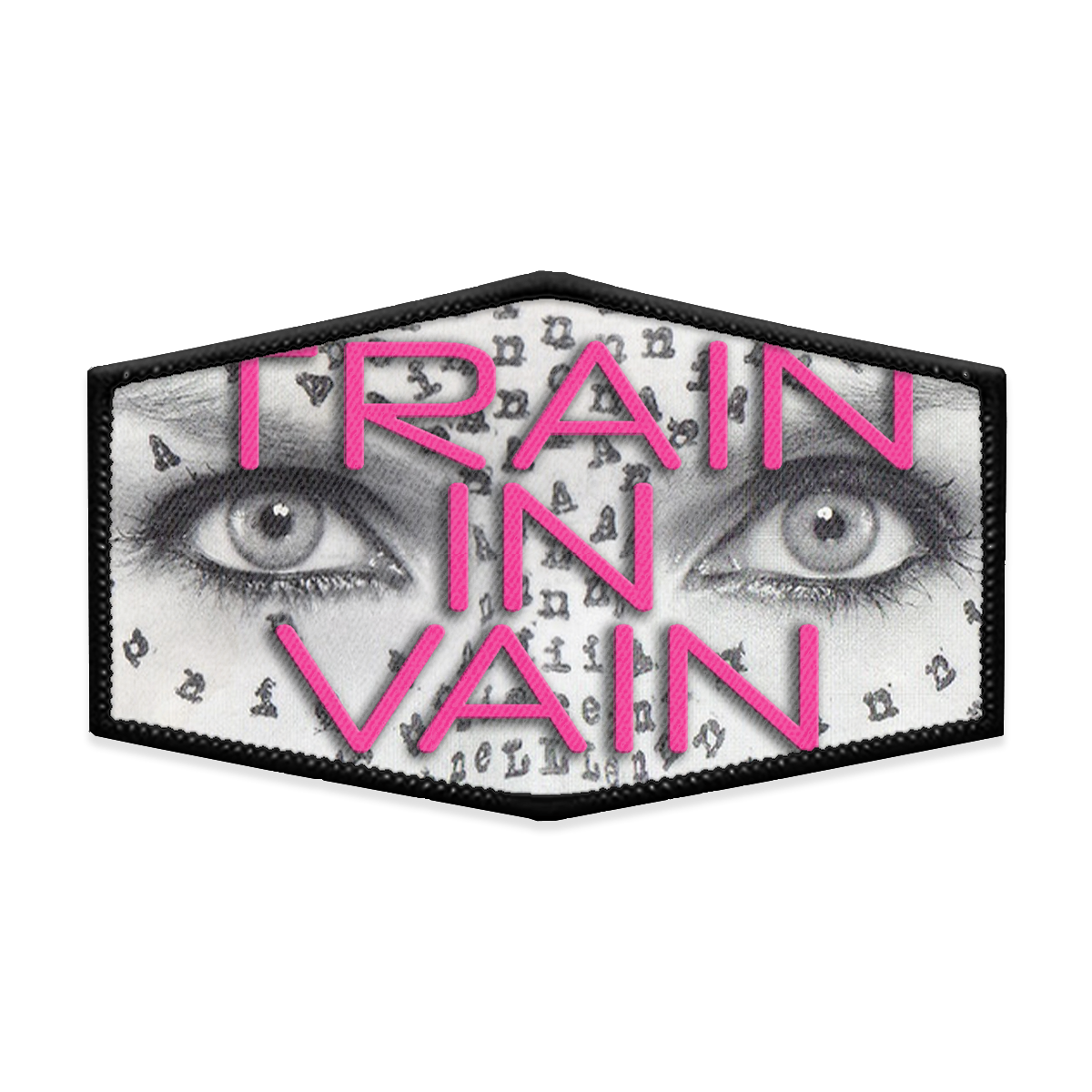 Train in Vain Hexagon Iron-on Patch