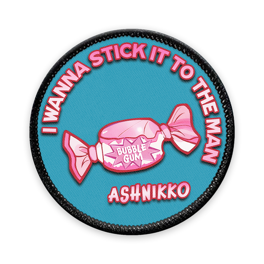 Bubblegum Circle Iron-on Patch