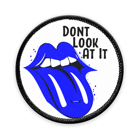 Don't Look at It Circle Iron-on Patch