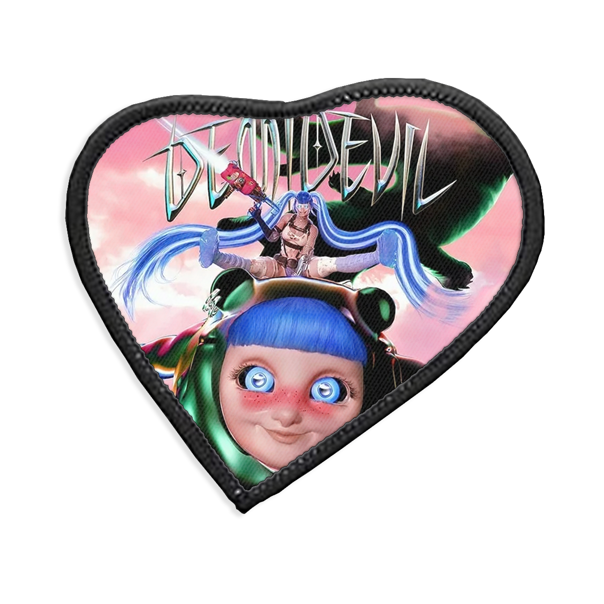 DemiDevil Heart Iron-on Patch