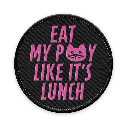 Eat Me Circle Iron-on Patch