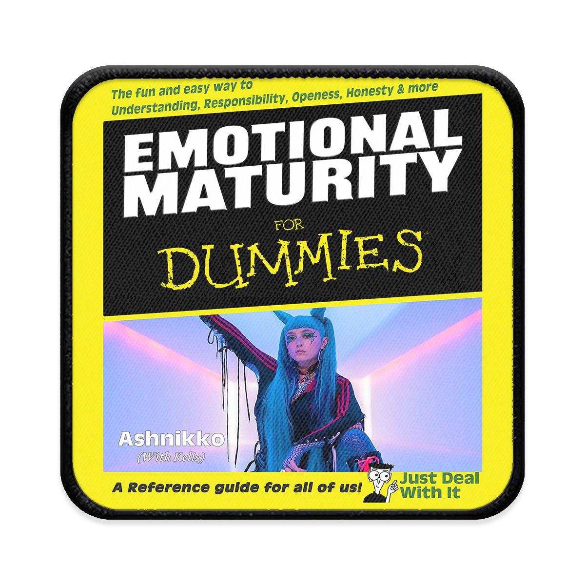 Emotional Maturity for Dummies Square Iron-on Patch