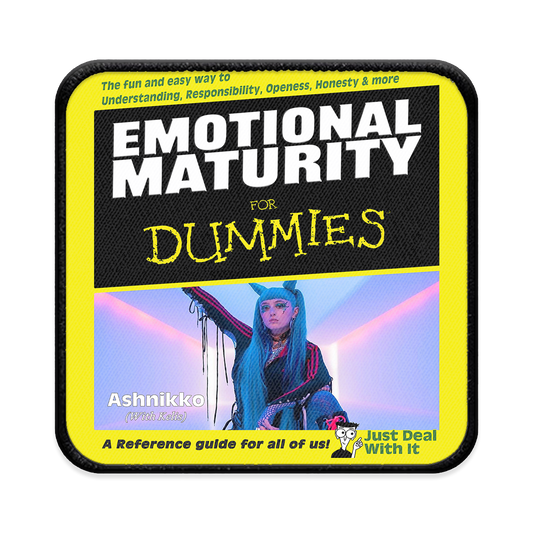 Emotional Maturity for Dummies Square Iron-on Patch