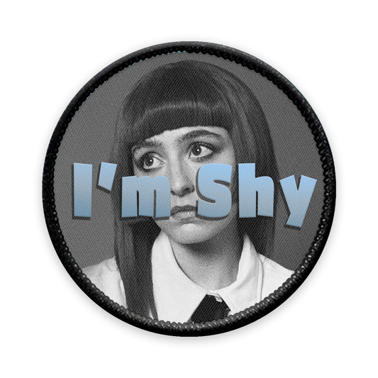 I'm Shy Circle Iron-on Patch