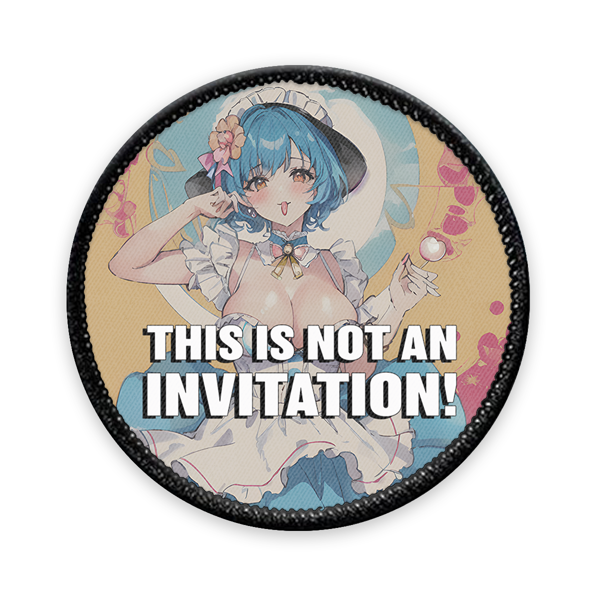 Invitation Circle Iron-on Patch