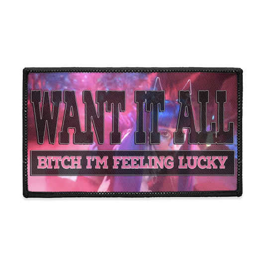 Want it All Rectangle Iron-on Patch