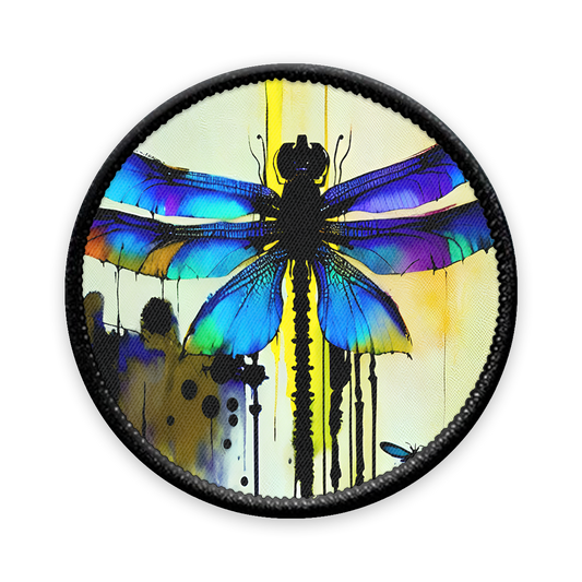 Dragonflies Circle Iron-on Patch