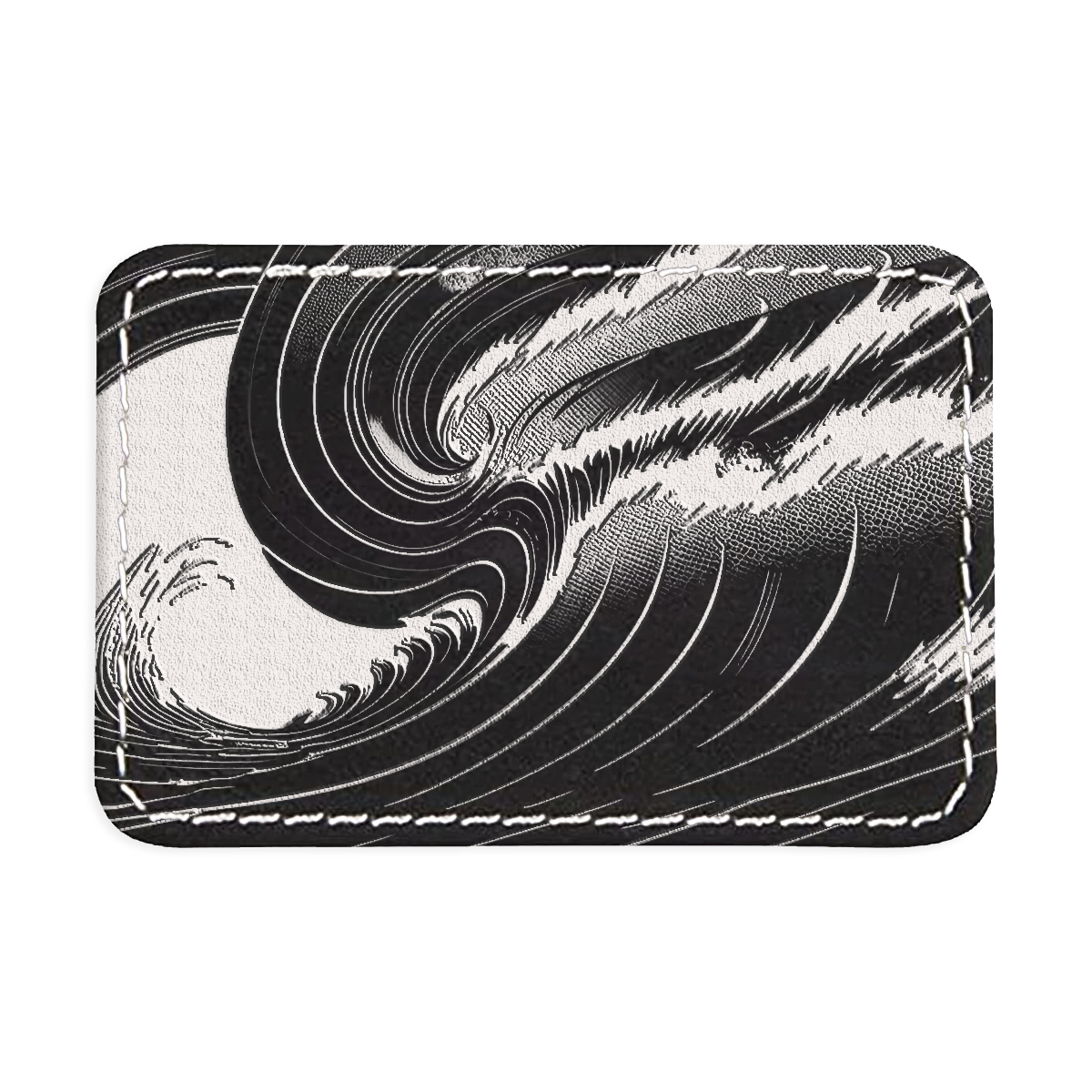 Crashing Waves Engraved Patch