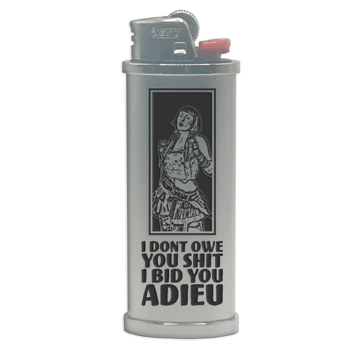 Adieu Engraved Lighter