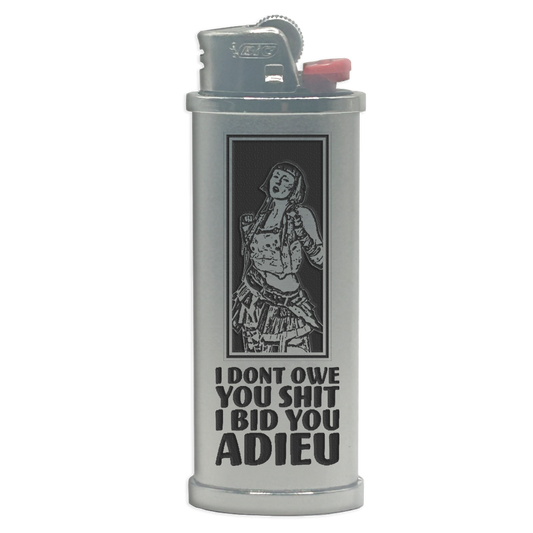 Adieu Engraved Lighter