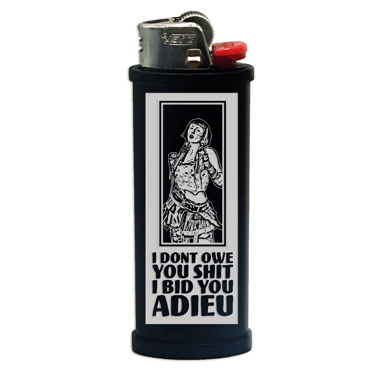 Adieu Engraved Lighter