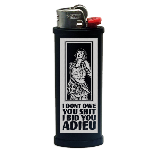 Adieu Engraved Lighter