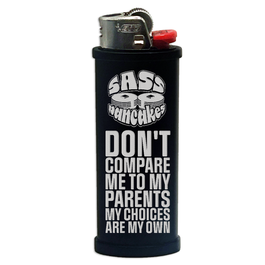 Sass Pancakes Engraved Lighter