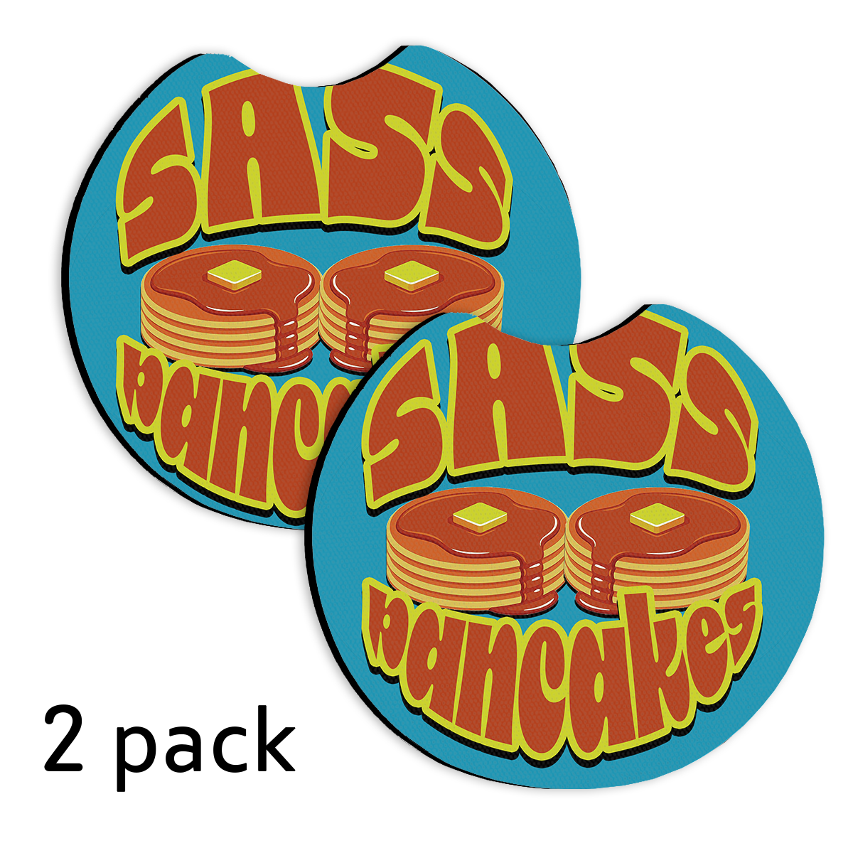 Sass Pancakes Car Coasters