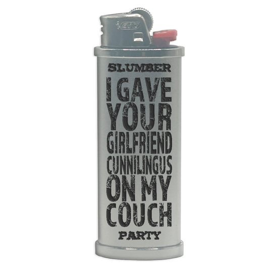 Slumber Party Engraved Lighter