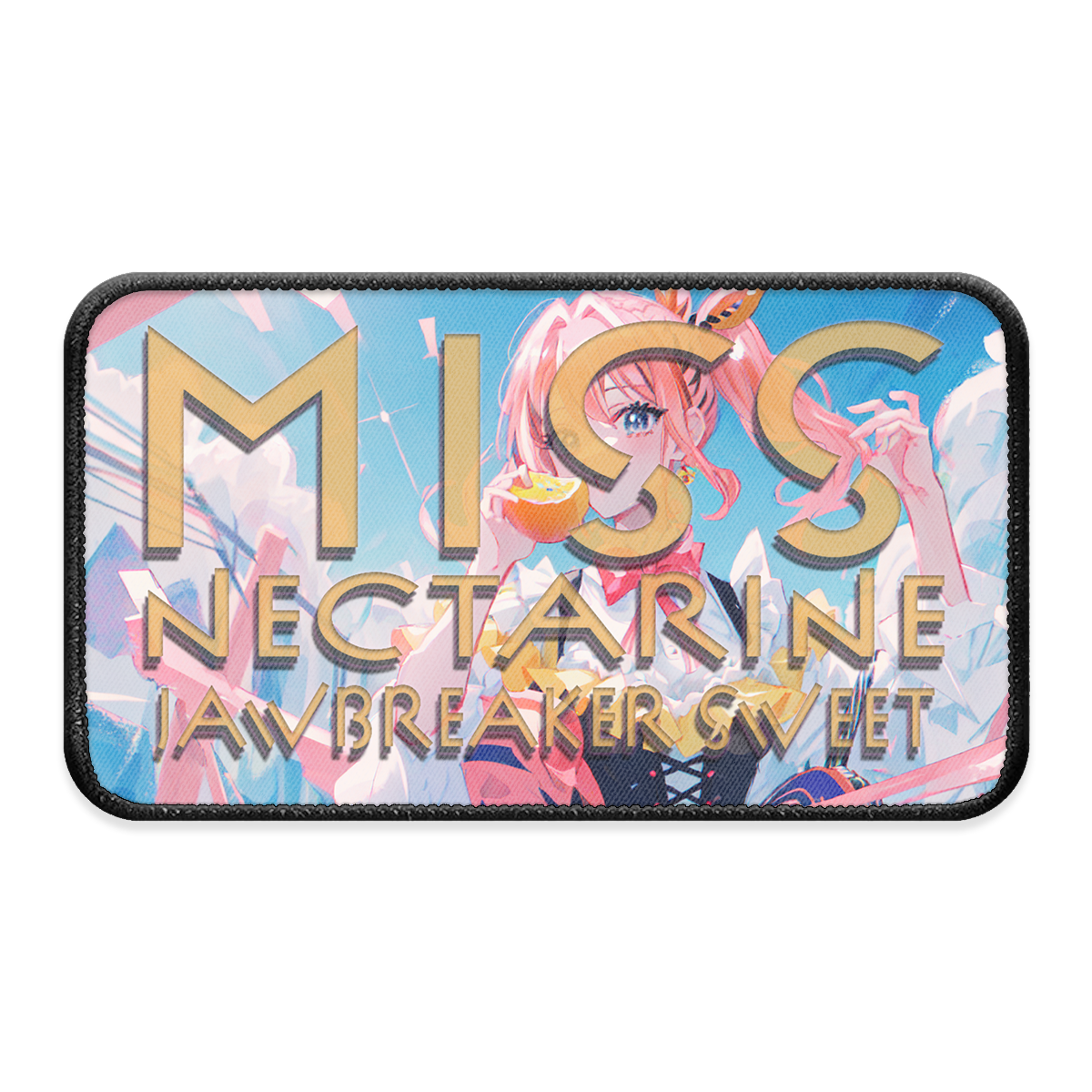 Miss Nectarine XL Iron-on Patch