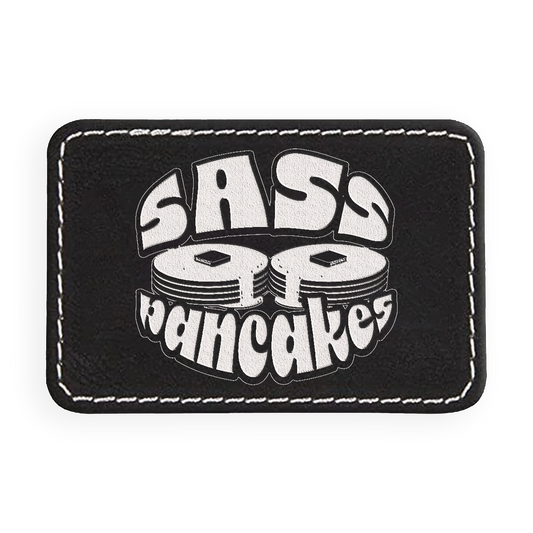 Sass Pancakes Engraved Patch