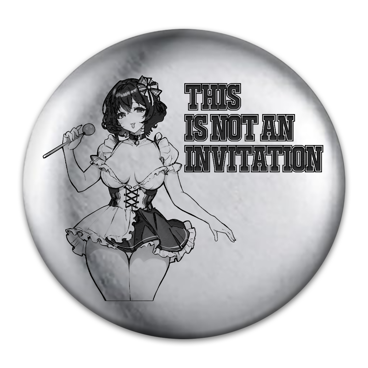 Invitation Engraved Button