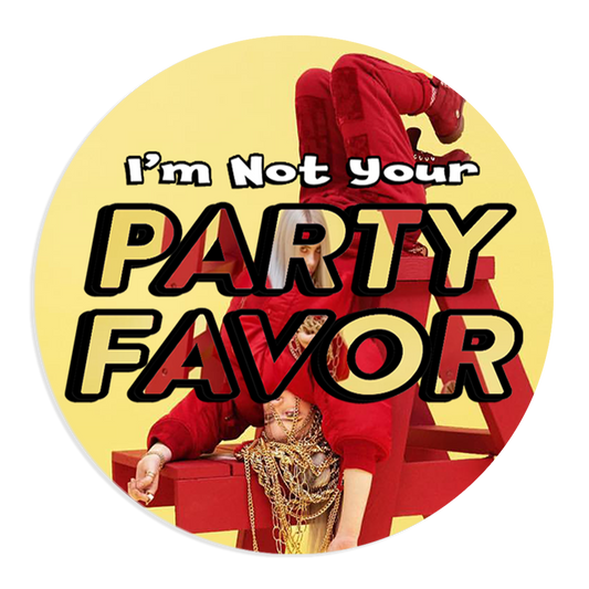 Party Favor Circle Sticker