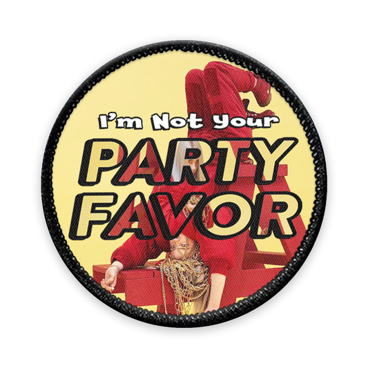 Party Favor Circle Iron-on Patch