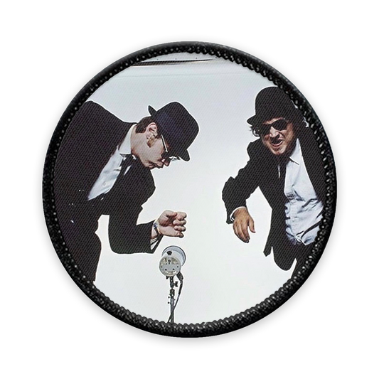 Blues Brothers Circle Iron-on Patch