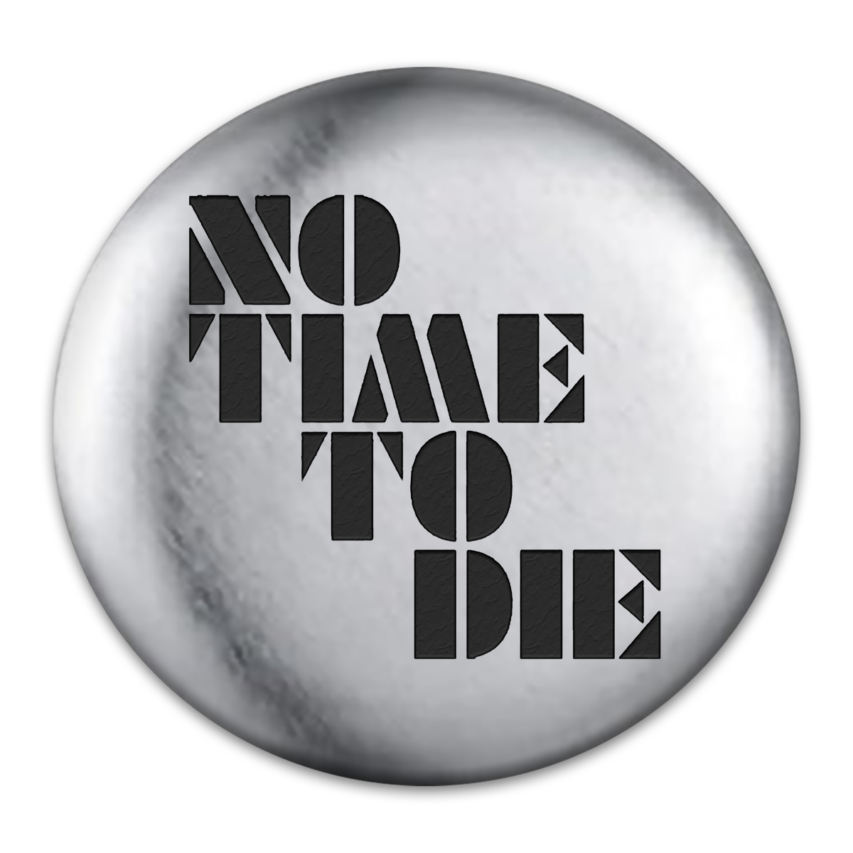 No Time To Die Engraved Button