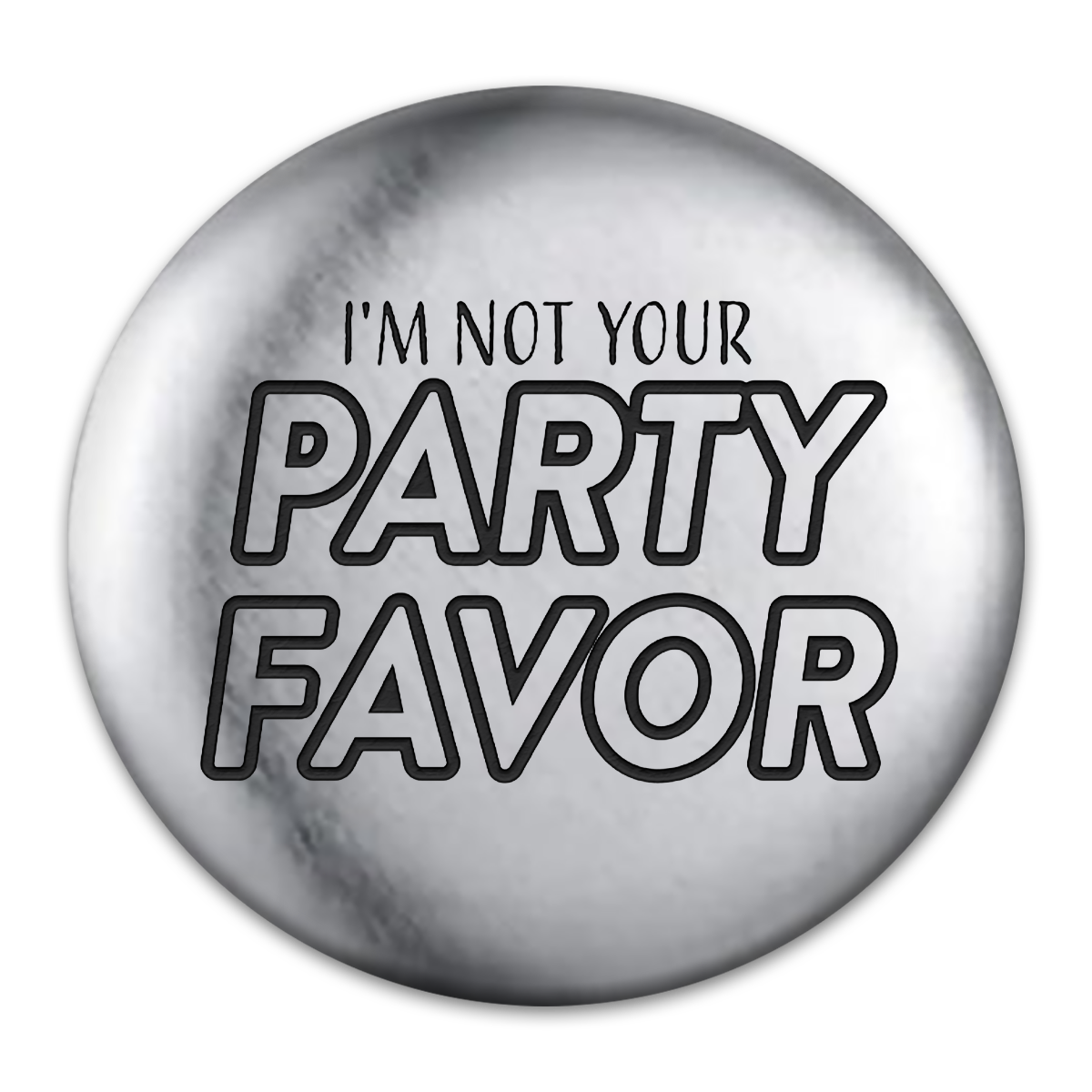 Party Favor Engraved Button