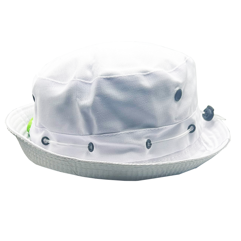 Plain White LED Bucket Hat