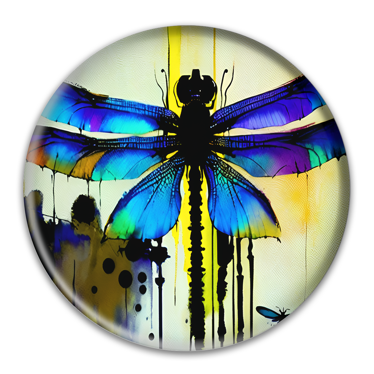 Dragonflies Button