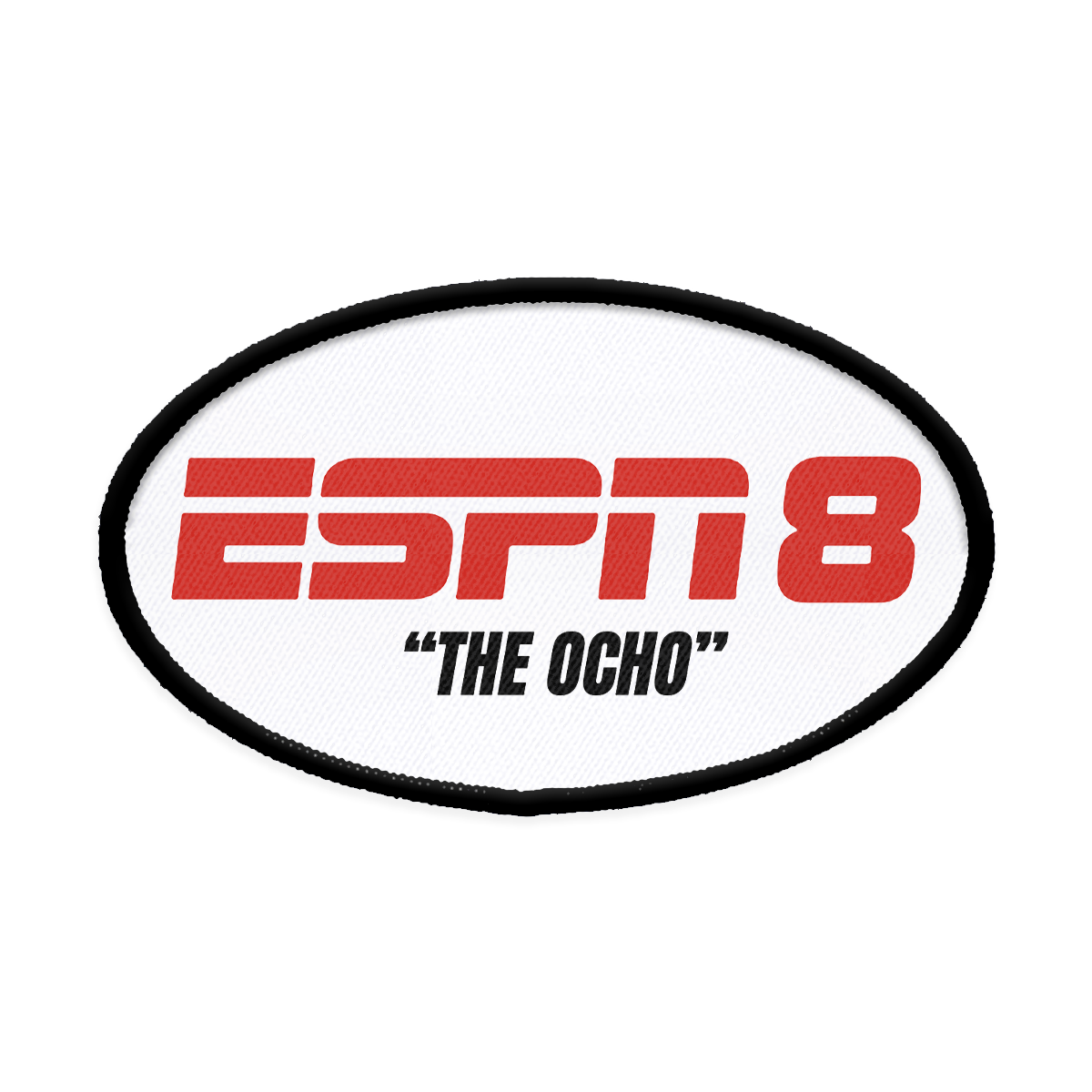 ESPN 8 Oval Iron-on Patch