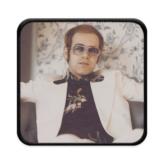 Elton John Square Iron-on Patch