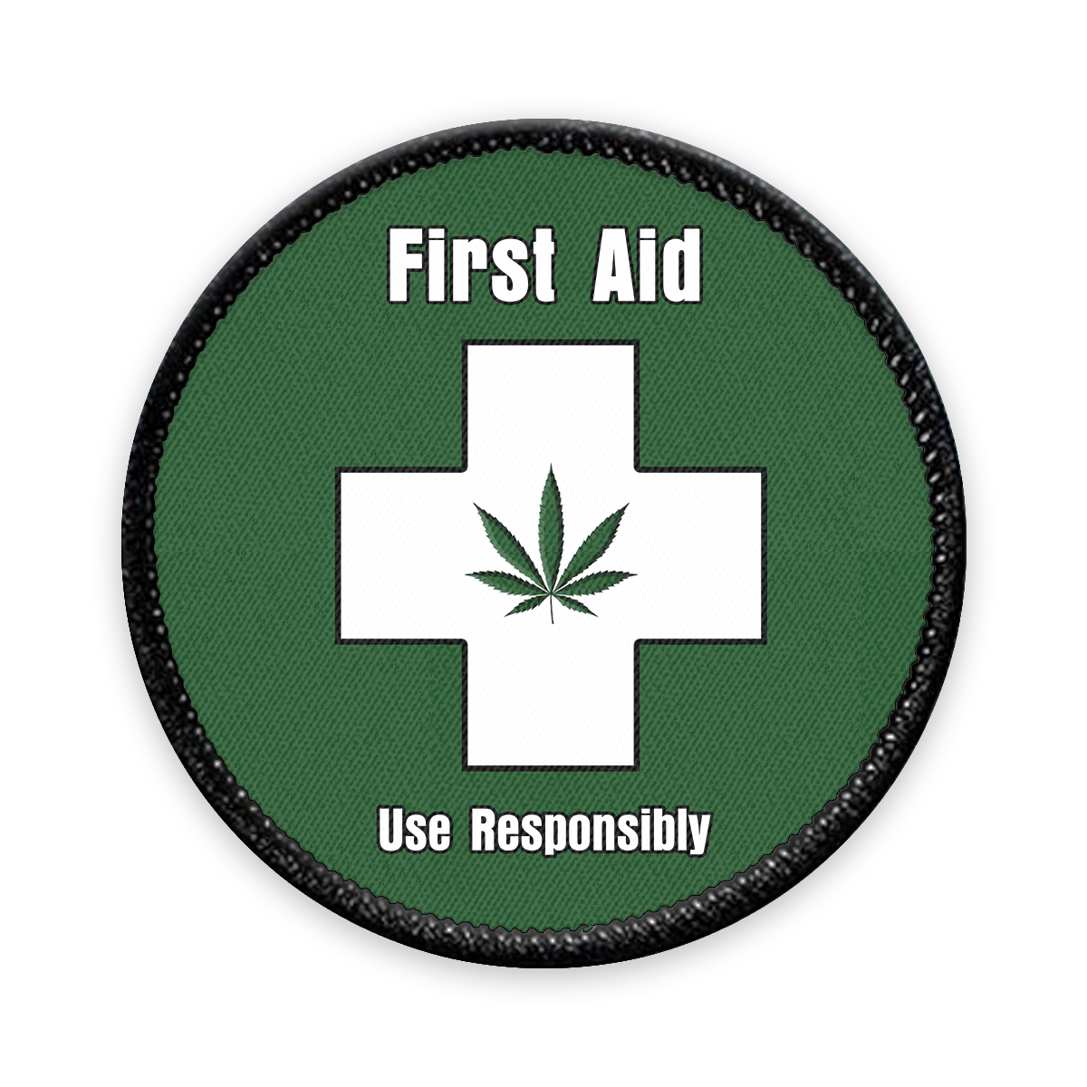 First Aid Circle Iron-on Patch