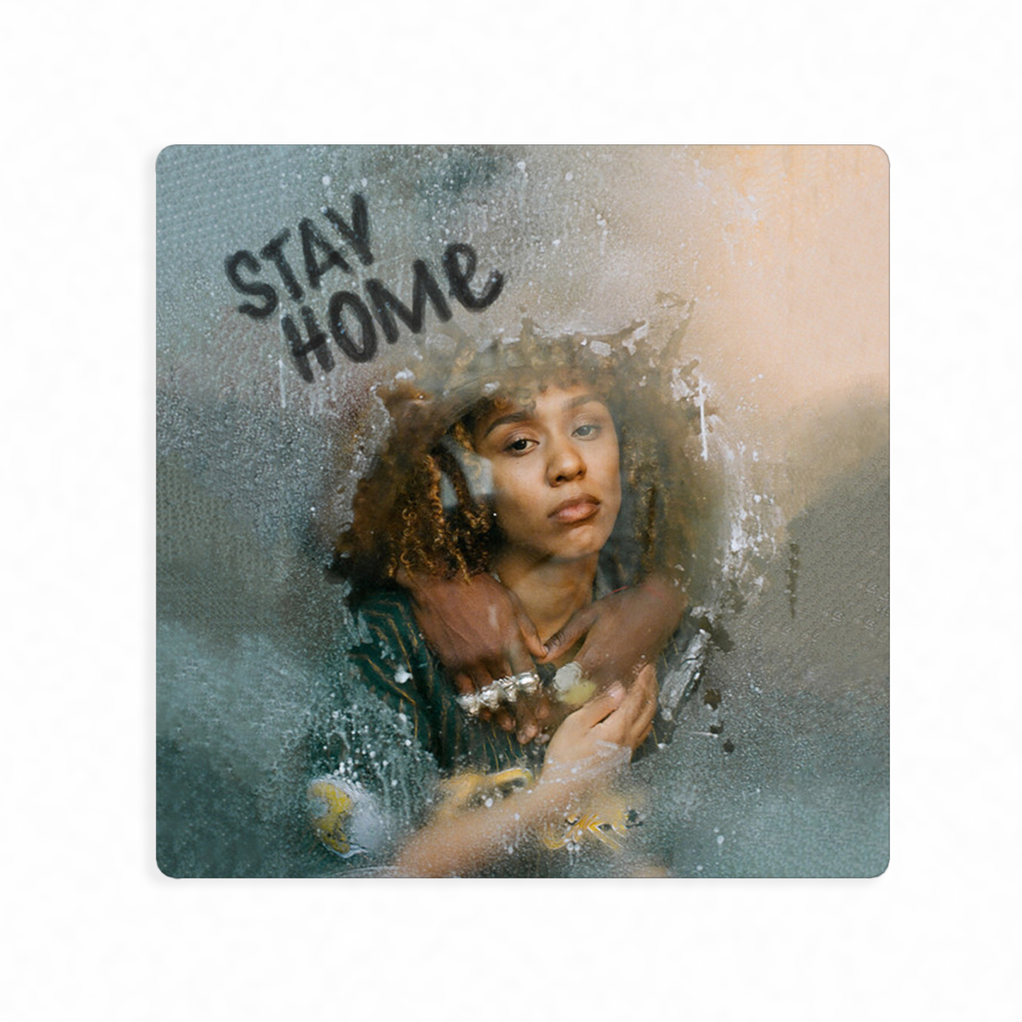 Stay Home Square Sticker