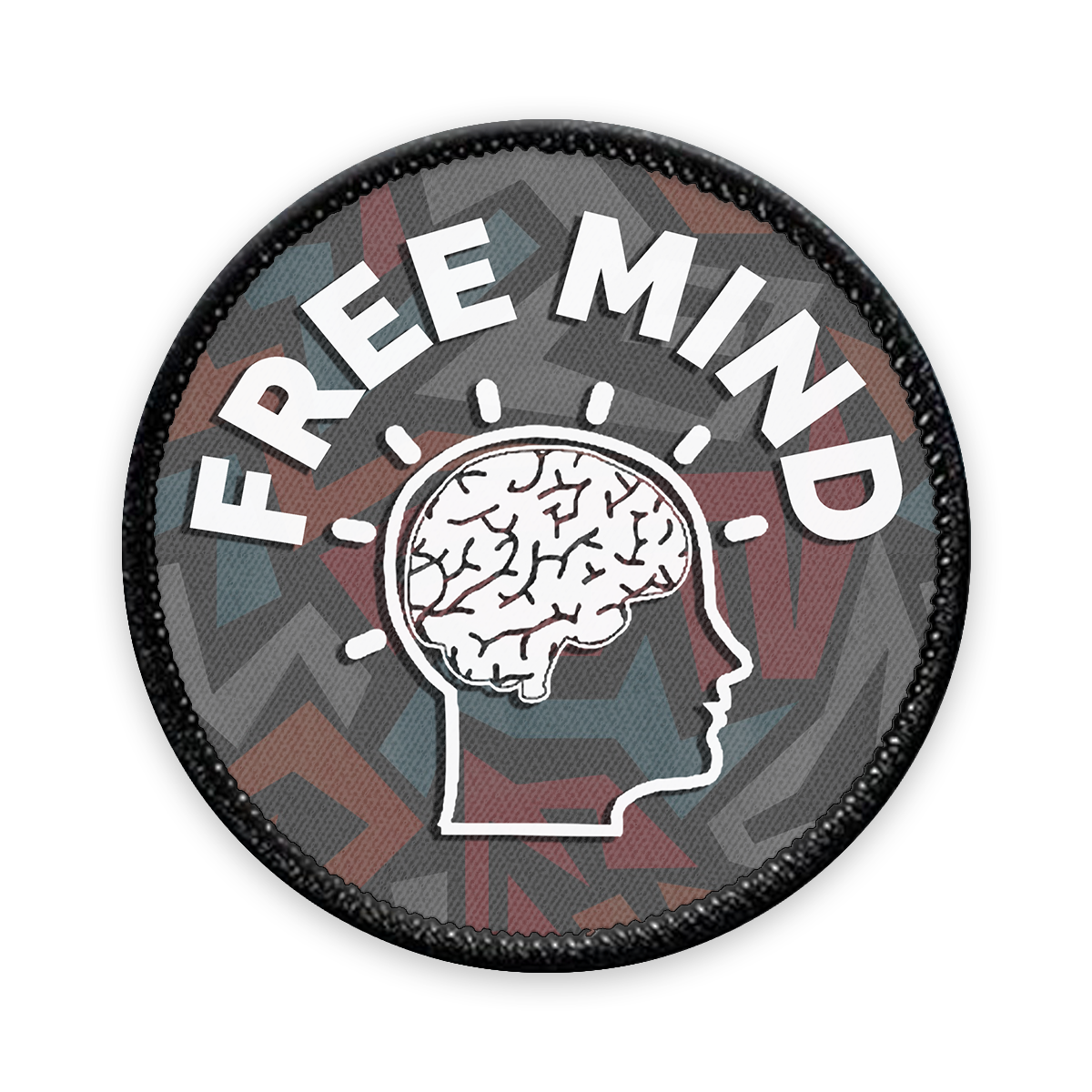 Free Mind Circle Iron-on Patch