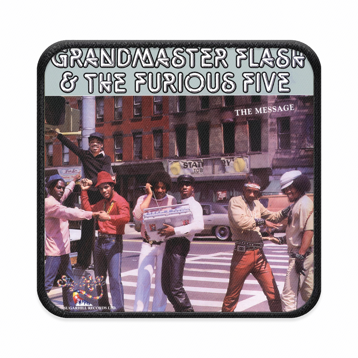 Grand Master Flash and the Furious Five Square Iron-on Patch