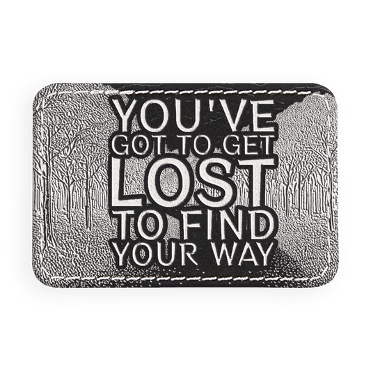 Get Lost Engraved Patch