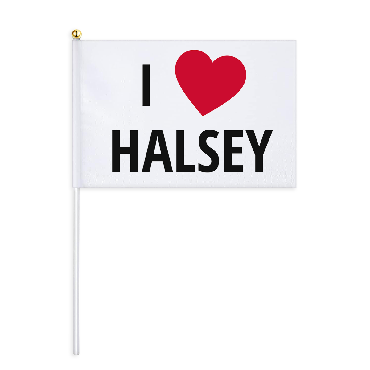 I Heart Halsey Mini Flag