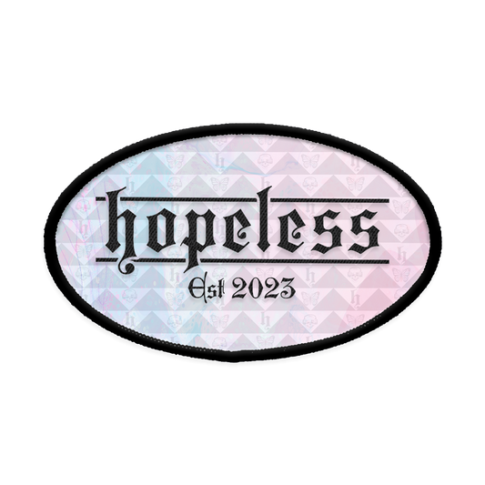 hopeless Oval Iron-on Patch