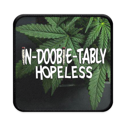 In-Doobie-Tably hopeless Square Iron-on Patch