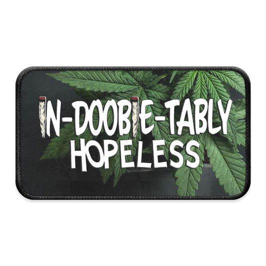 In-Doobie-Tably hopeless XL Iron-on Patch