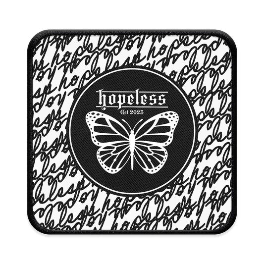 hopeless Scribed Square Iron-on Patch