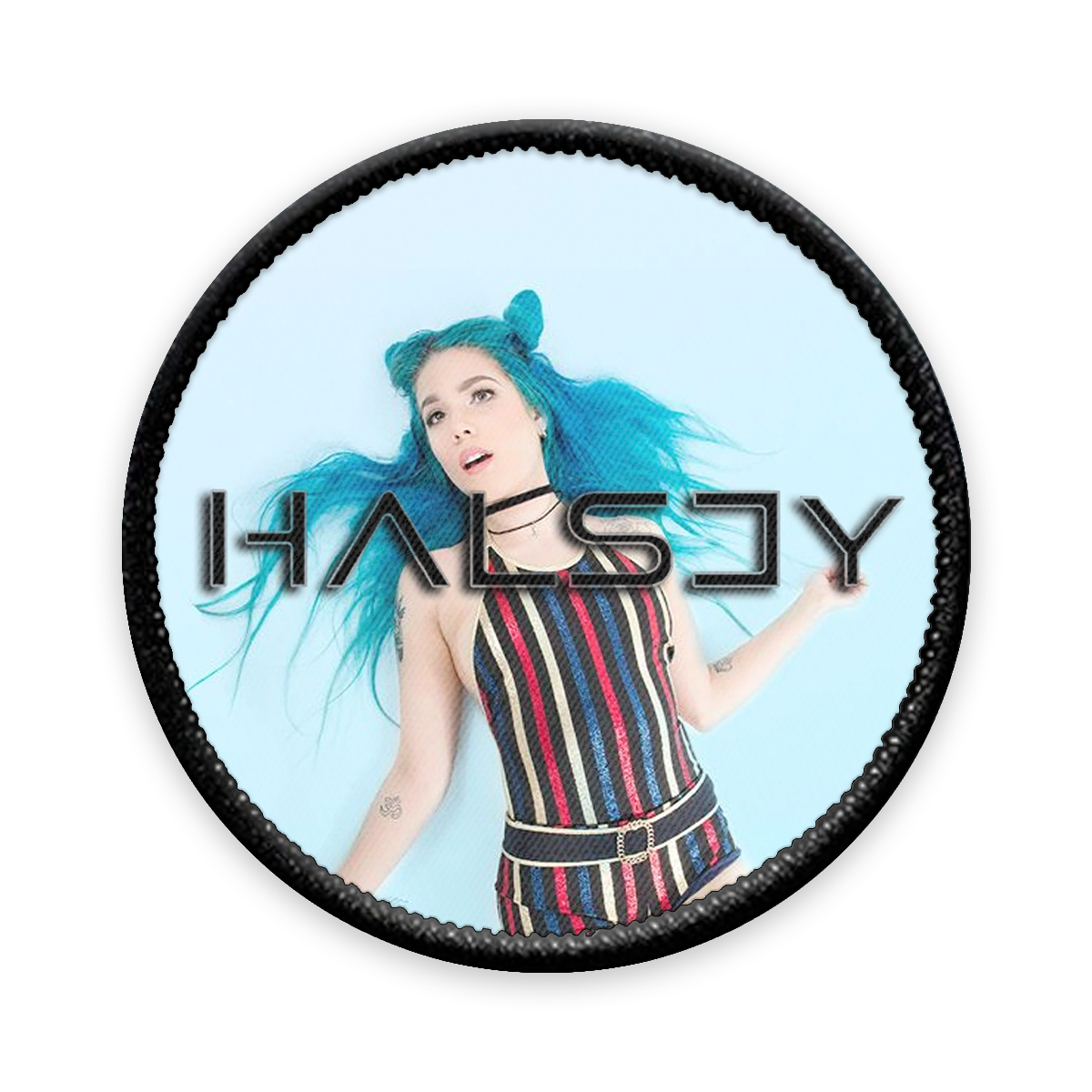 Halsey Circle Iron-on Patch